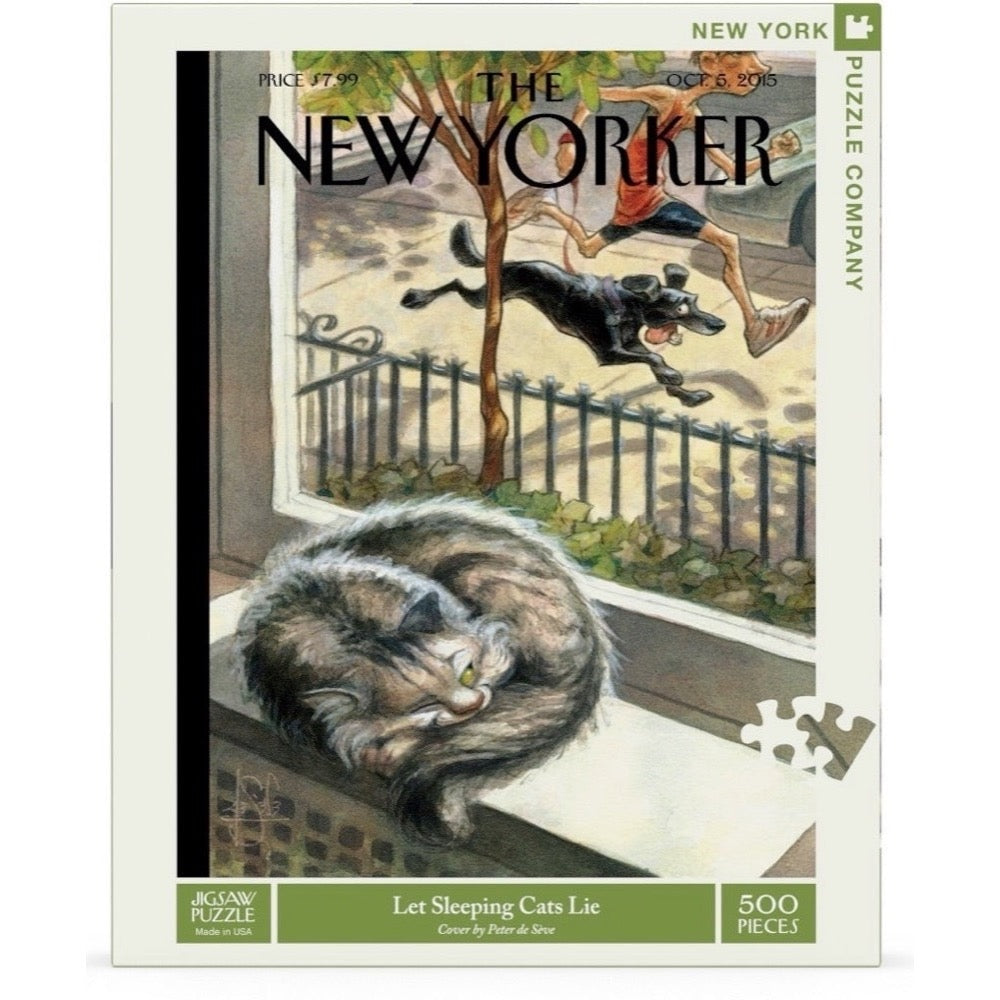 New York Puzzle Company 500 Piece Puzzle Let Sleeping Cats Lie