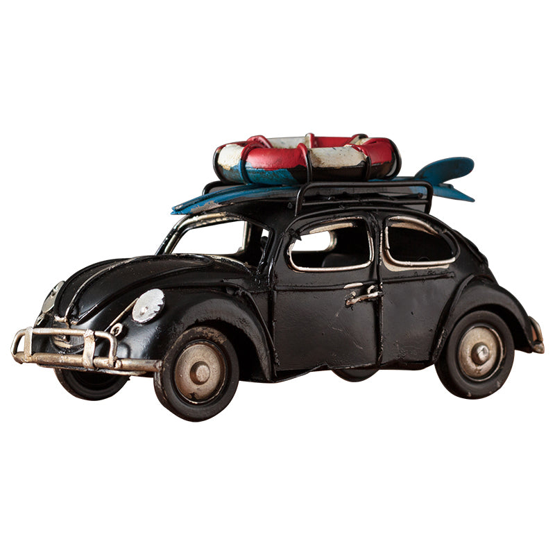 Vintage Diecast Beetle with Surfboard and Lifebuoy