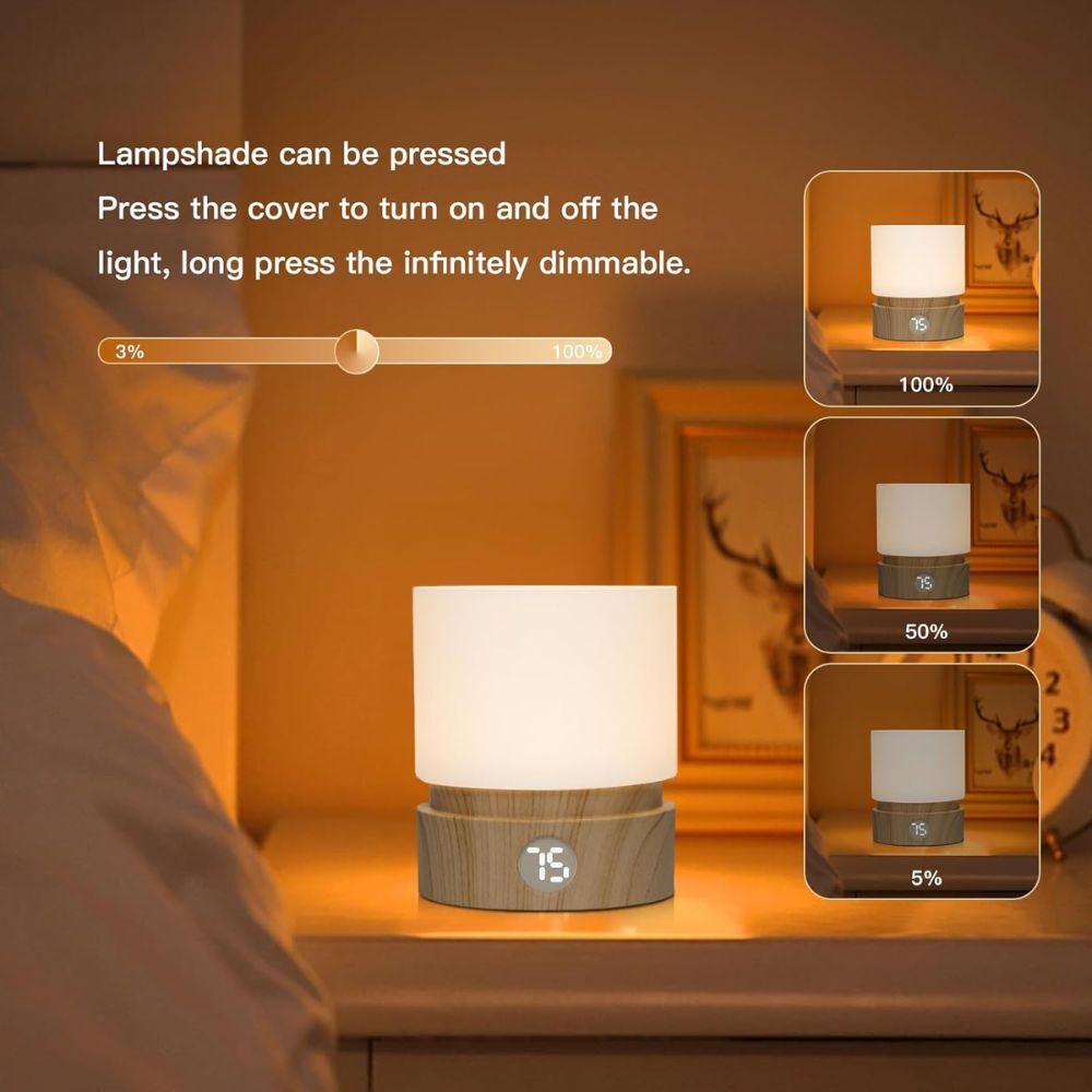 HBK Rechargeable LED Timer Night Light