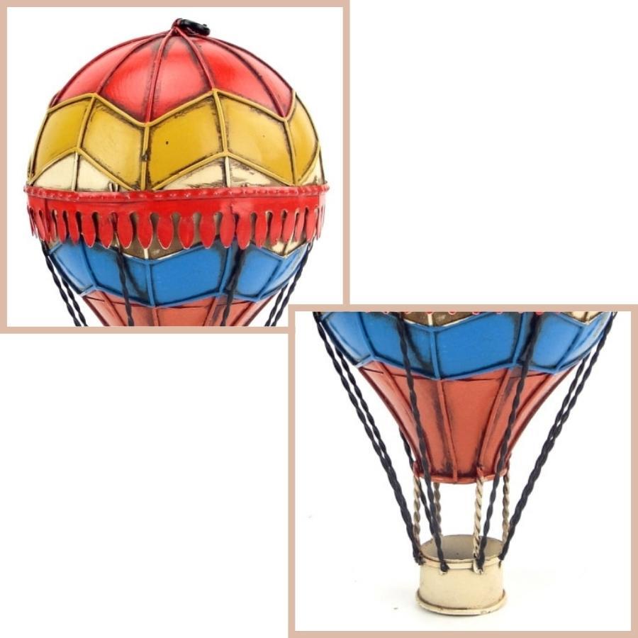Vintage Diecast Metal Small Hot Air Balloon - Sunset