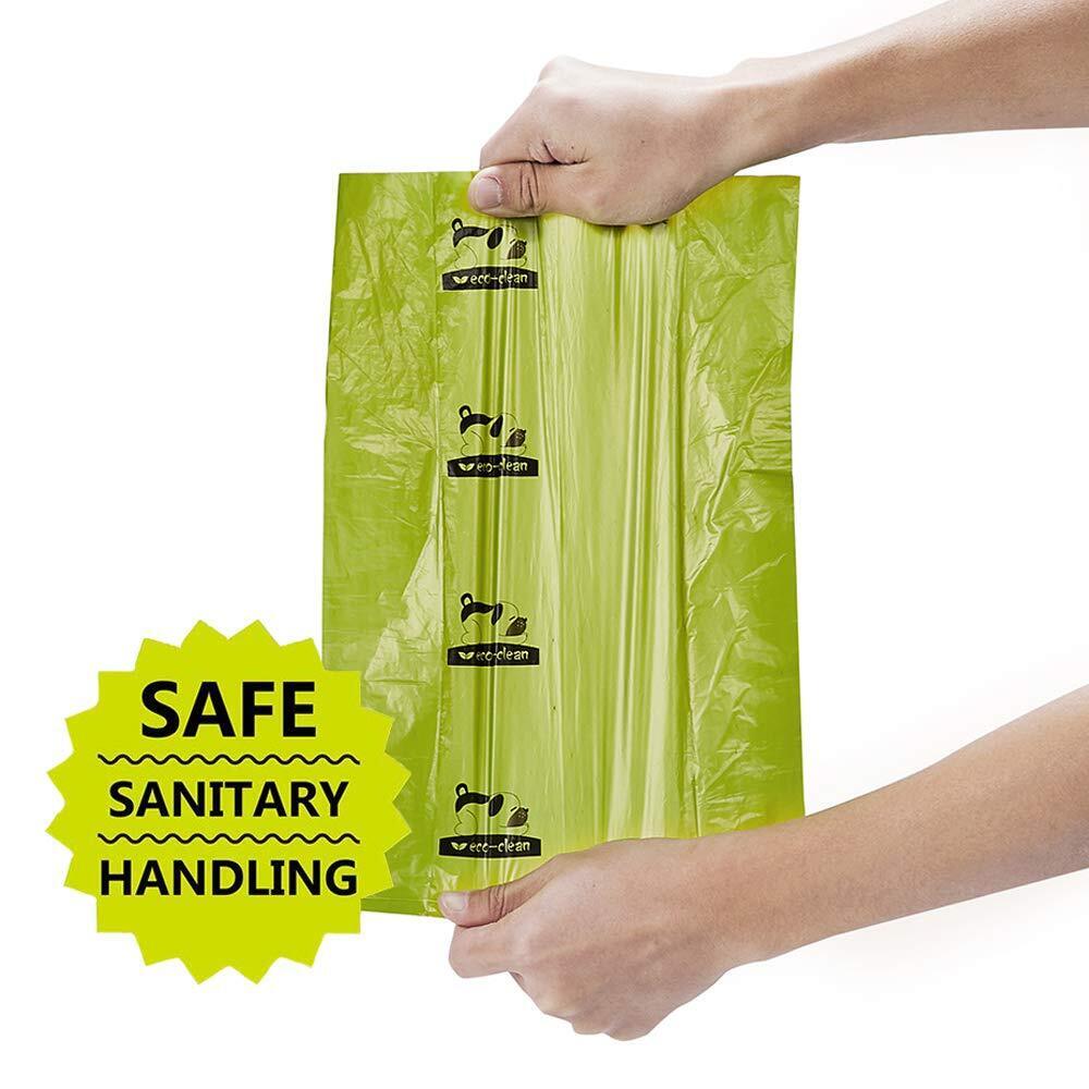 Eco-Clean Biodegradable Dog Waste Poop Bags 8 Rolls (120 pcs)