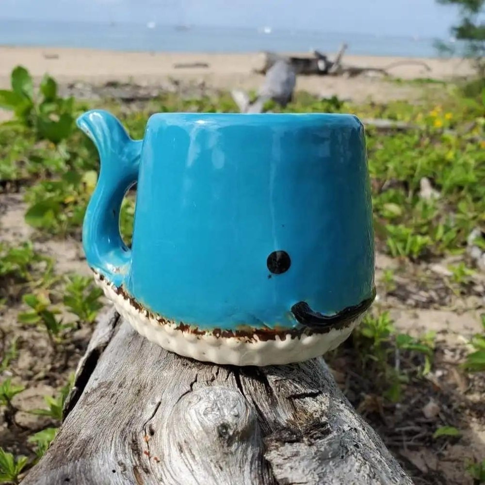Ceramic Whale Mug 11cm