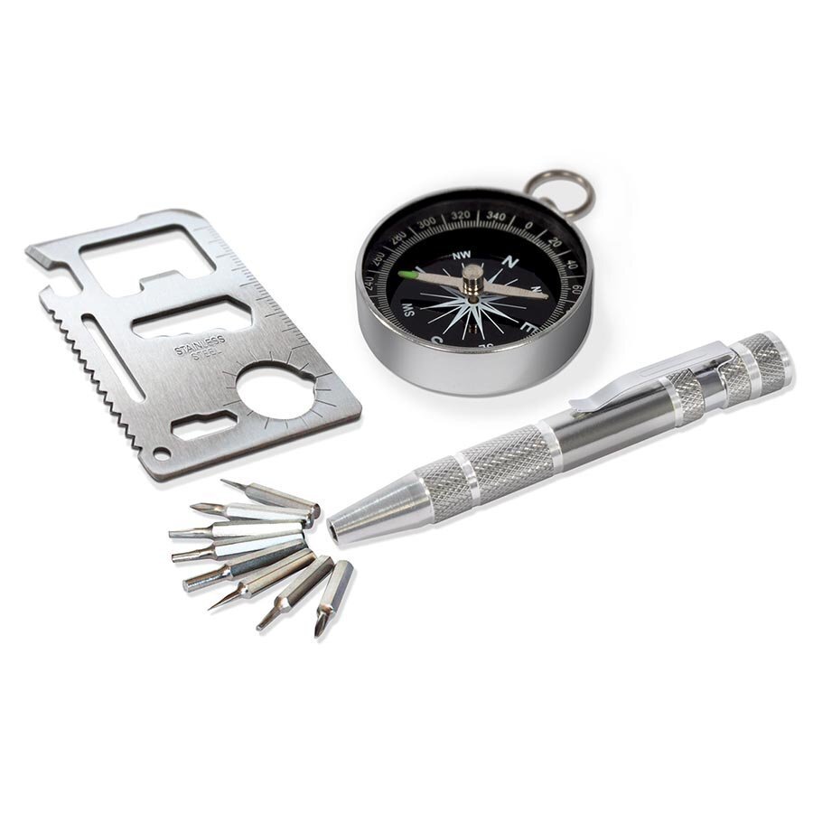The Book of Essentials - Multi Tool & Compass 3pce Set