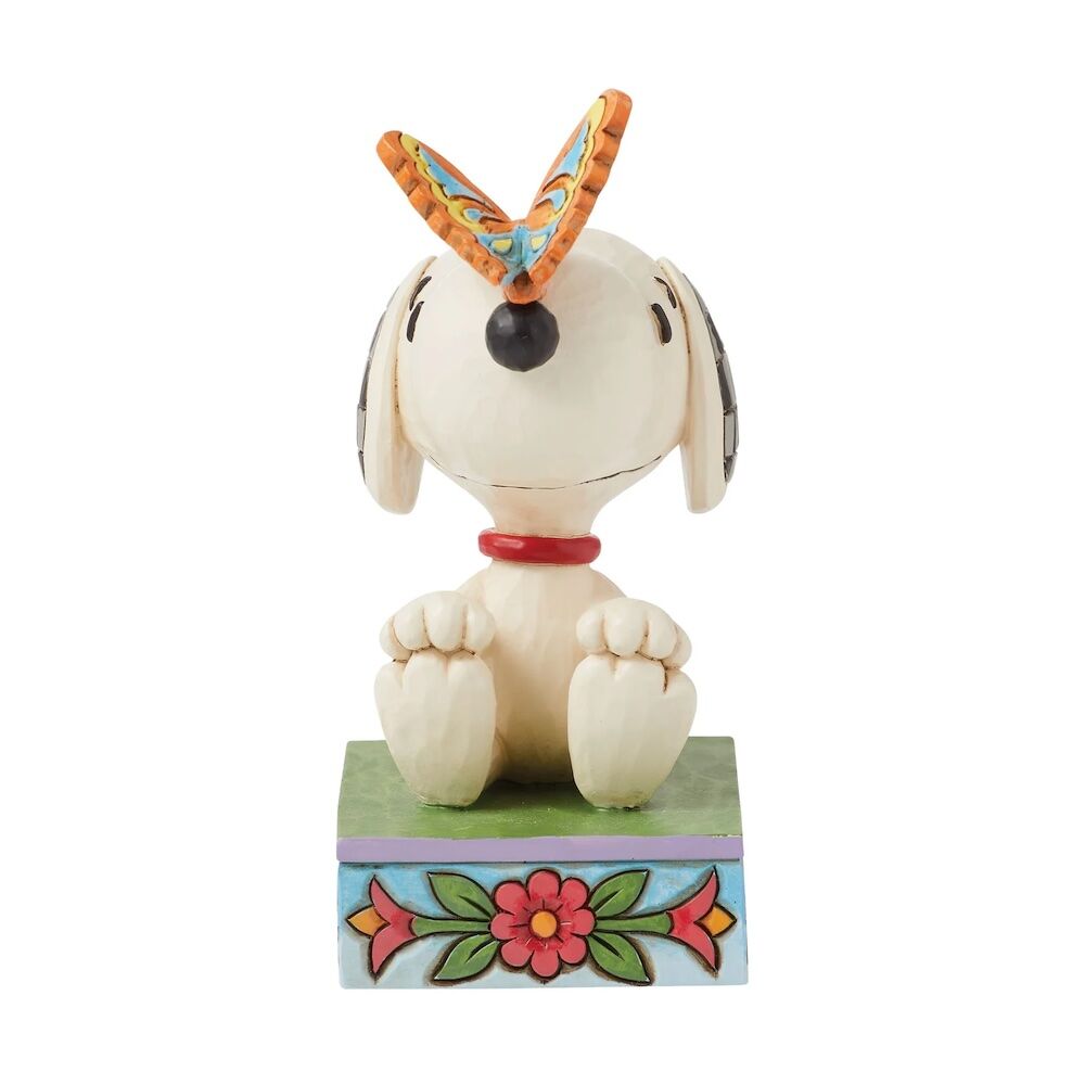 Peanuts by Jim Shore Snoopy Butterfly on Nose