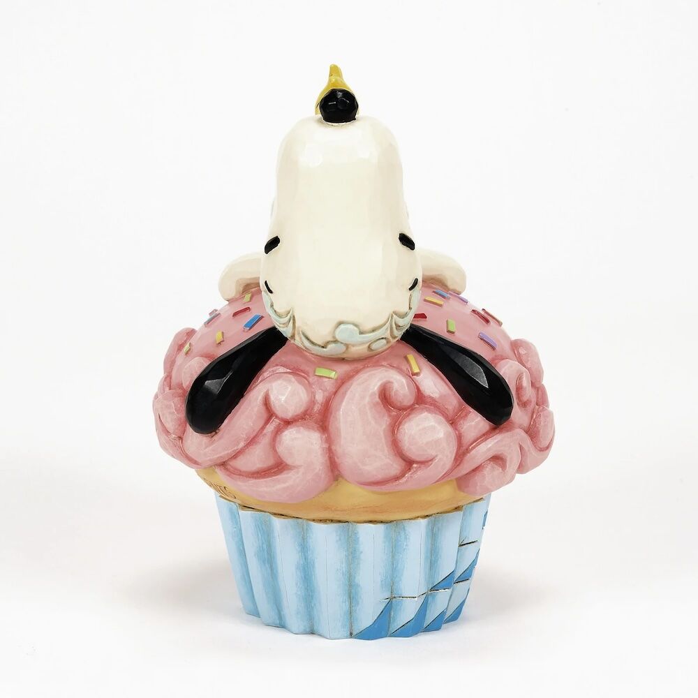 Peanuts by Jim Shore Snoopy Laying on Cupcake