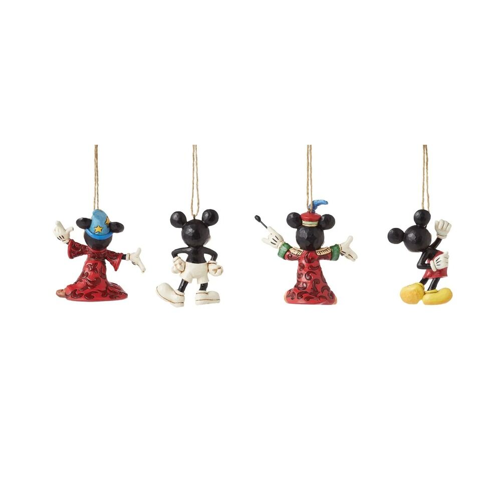 Disney Traditions Mickey Through the Years Hanging Ornaments Set of 4