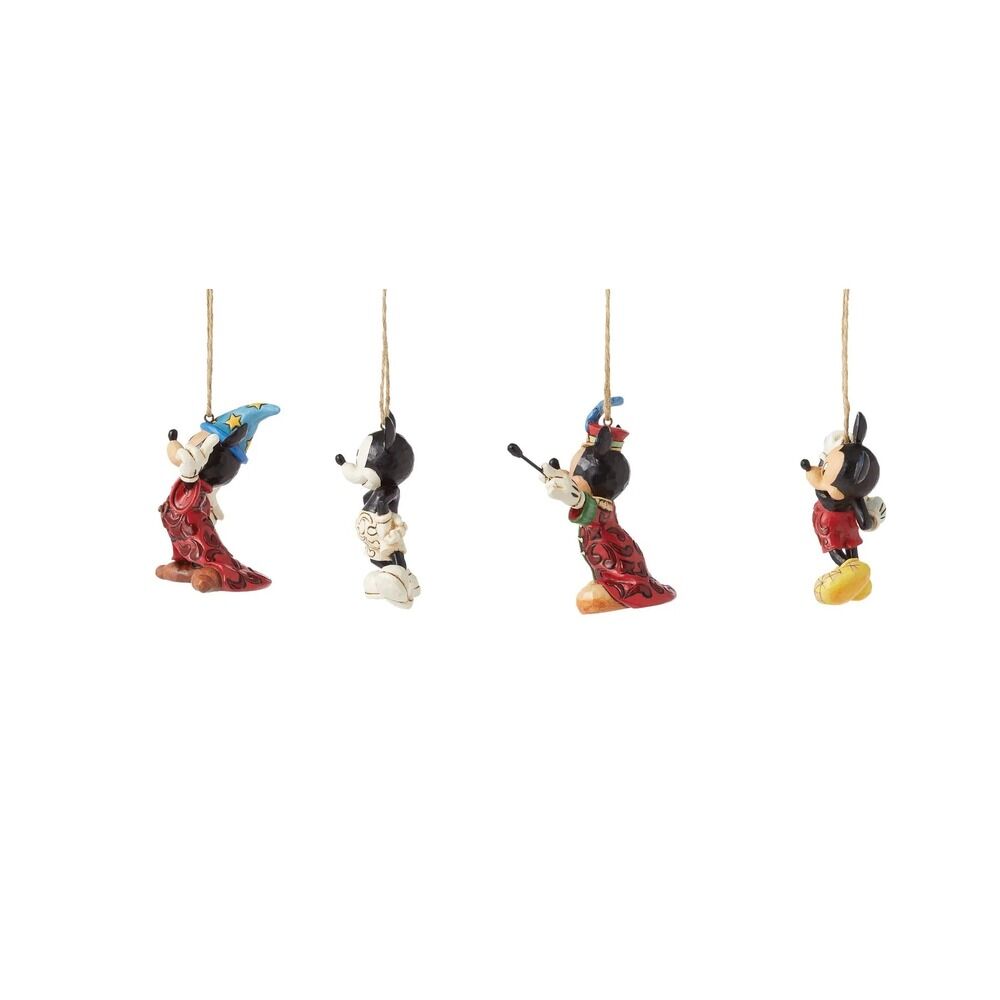 Disney Traditions Mickey Through the Years Hanging Ornaments Set of 4