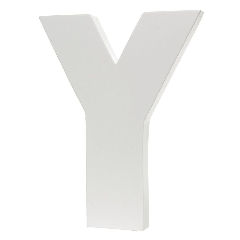 Splosh Wooden Large White Letter Y