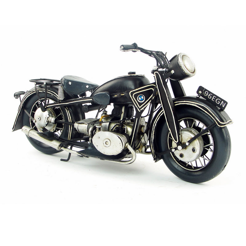 BMW Replica Handmade Black Tinplate 1923 R32 Motorcycle