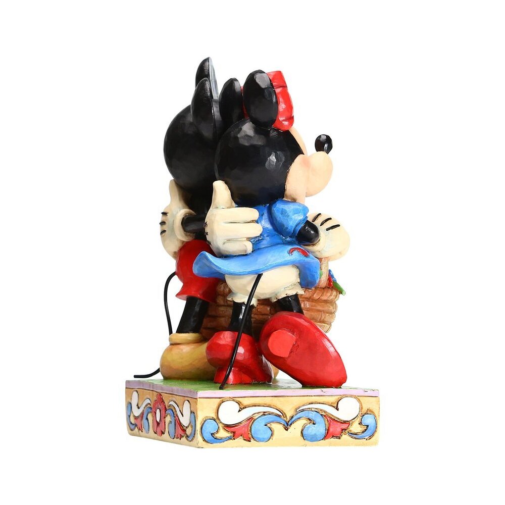 Jim Shore Disney Traditions Mickey & Minnie With Flower Basket