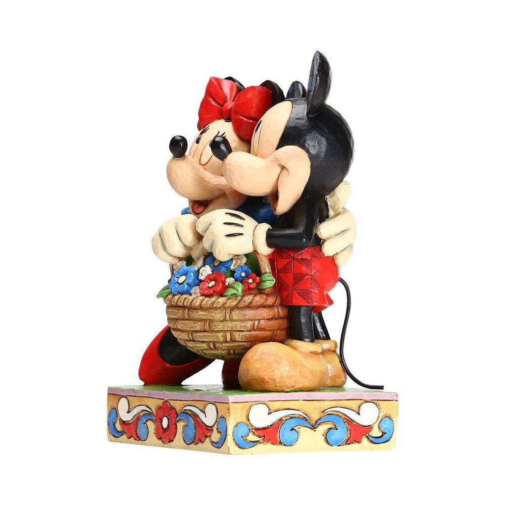 Jim Shore Disney Traditions Mickey & Minnie With Flower Basket