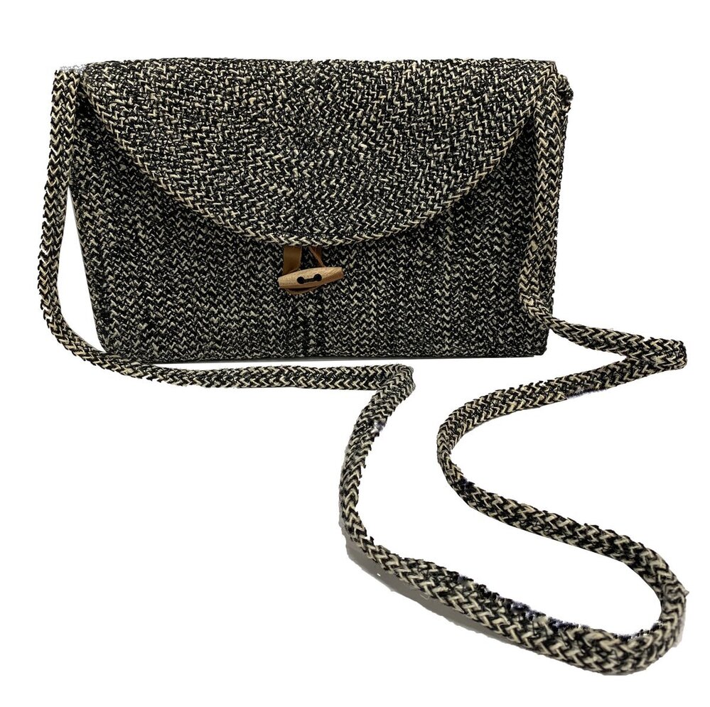 Fable Elena Cross Over Bag - Black & White