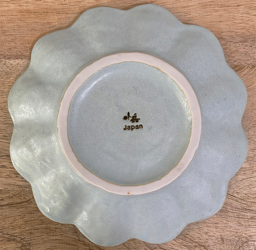 Kaneko Kohyo Flower Pale Blue Plate 17cm