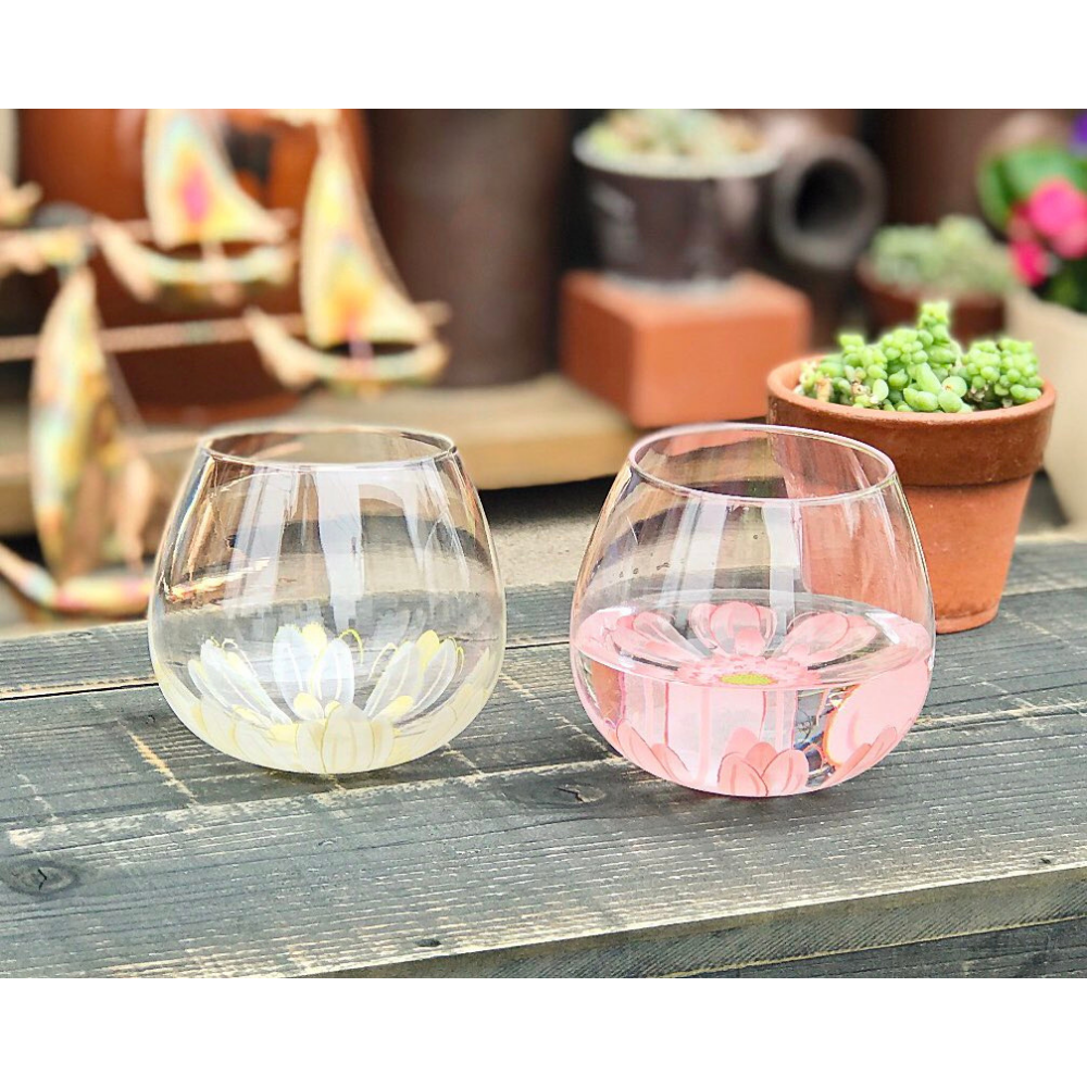 Toyo-Sasaki Benedire Fleurir Yurayura Glass (Set of 2)