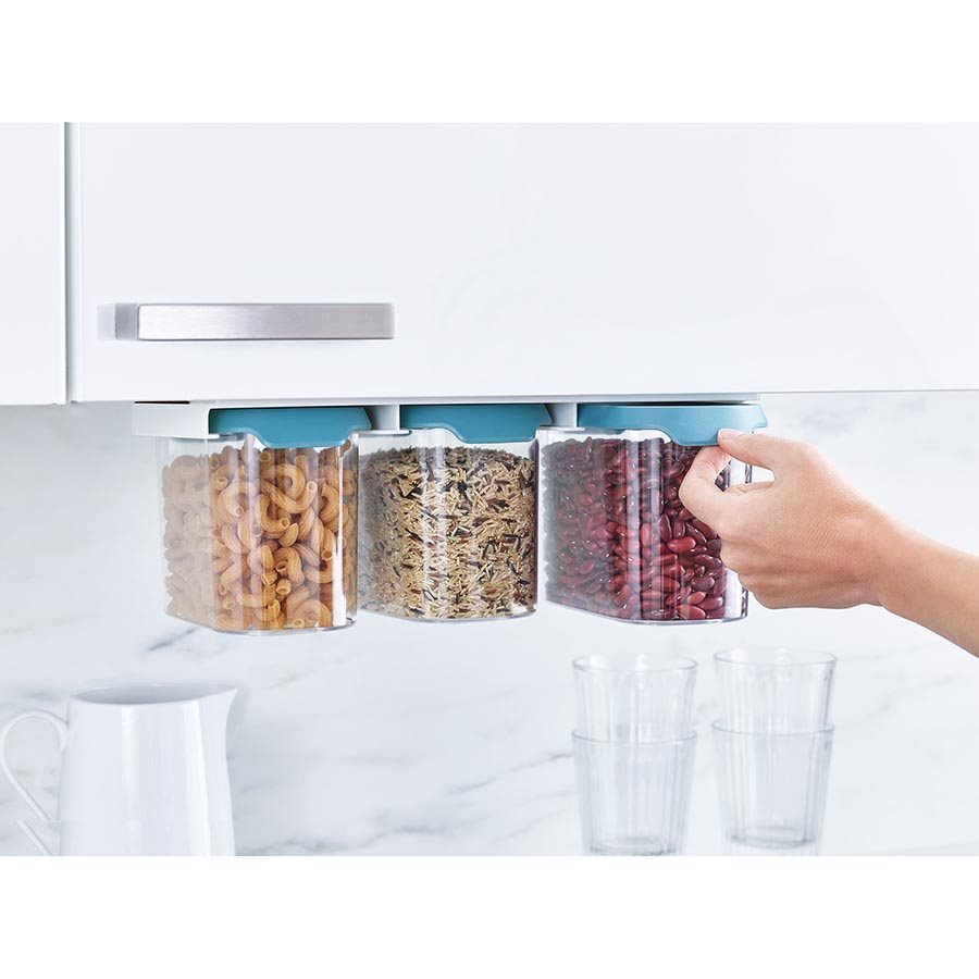 Joseph Joseph Cupboard Store Food Storage 3x1.3L Dark Opal