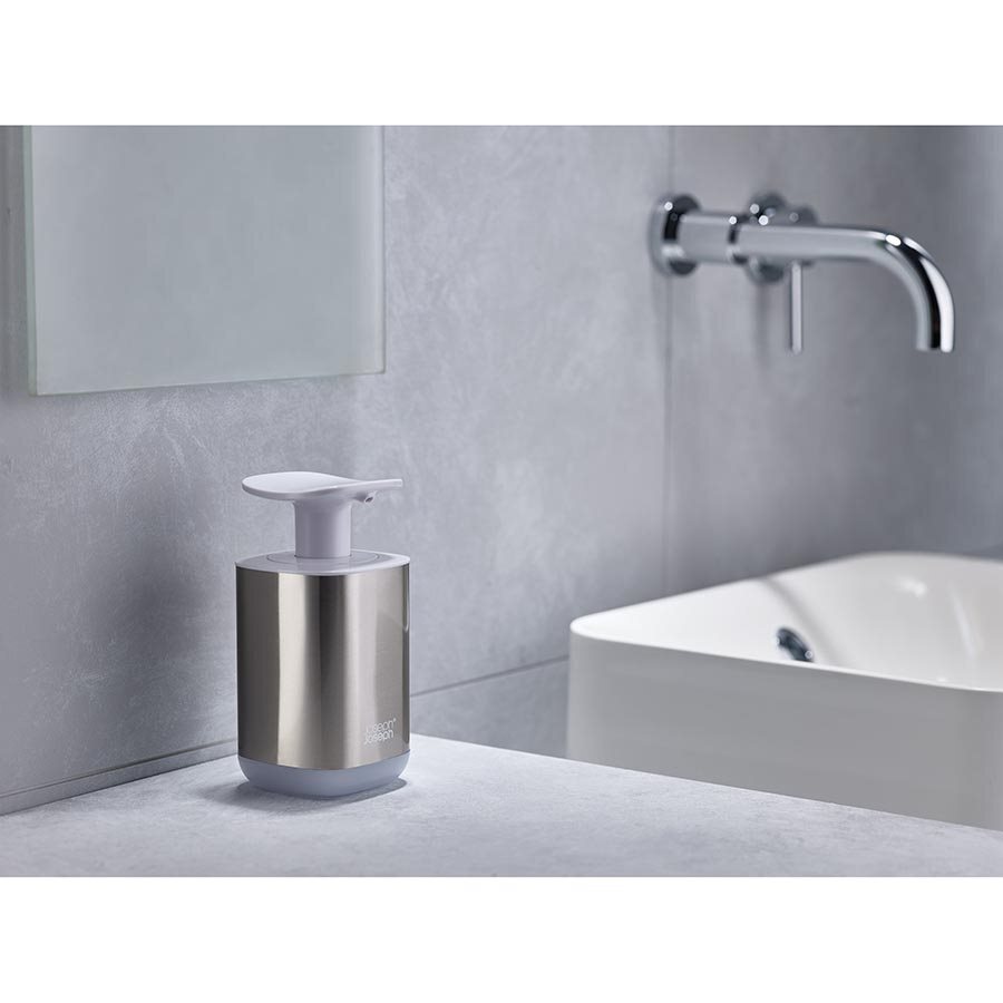 Joseph Joseph Presto Steel Soap Dispenser White