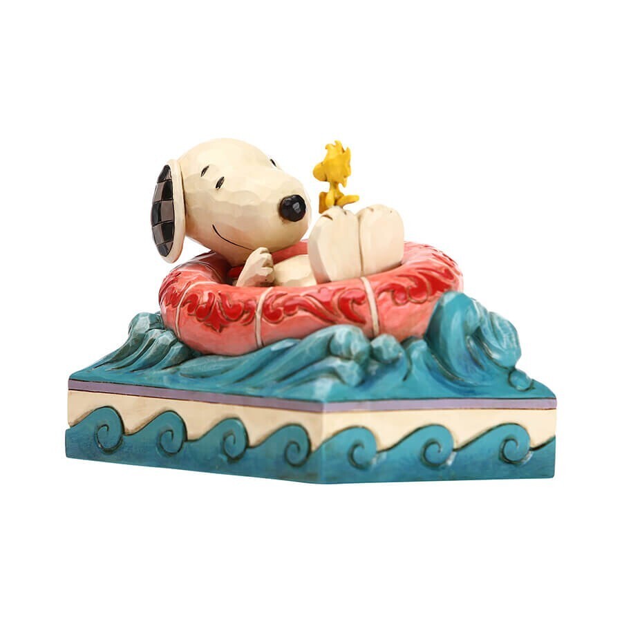 Peanuts by Jim Shore Snoopy Woodstock in Floatie
