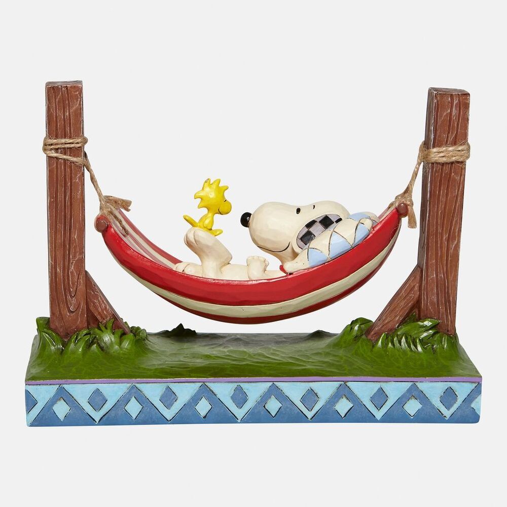 Peanuts by Jim Shore Snoopy Woodstock in Hammock