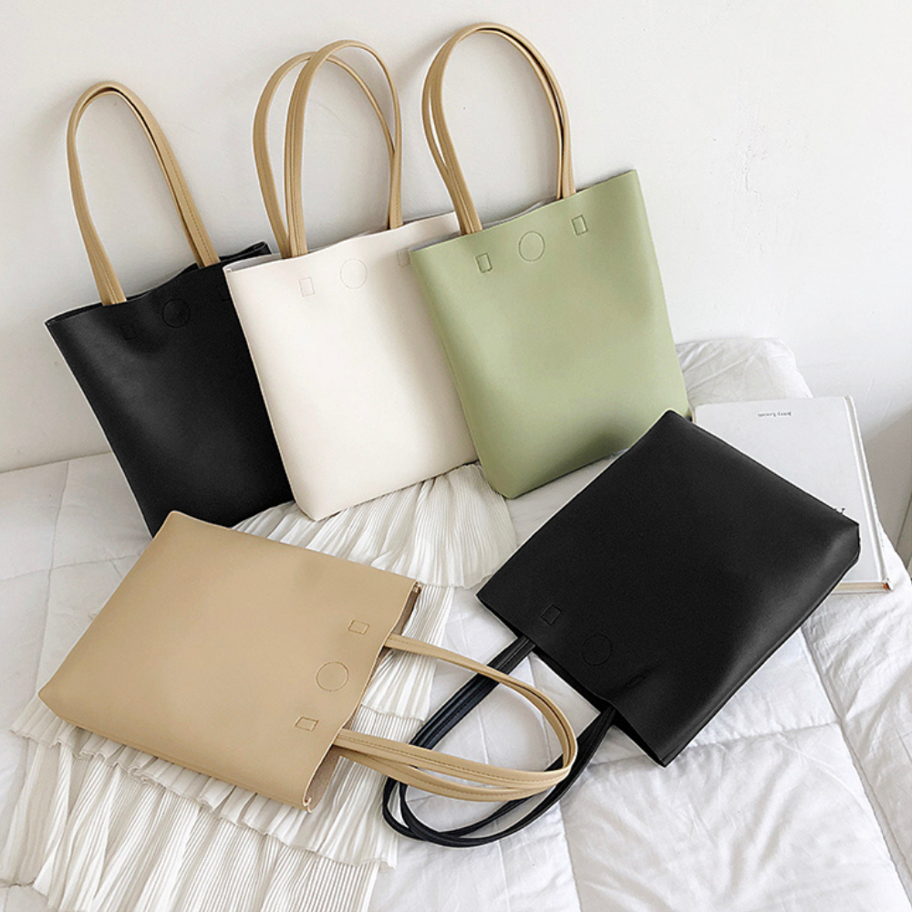 Minimalist Double Handle Mint Tote Bag