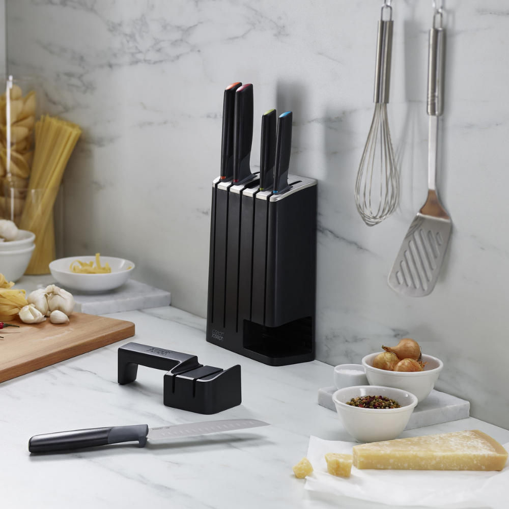 Joseph Joseph Elevate 5-piece SlimBlock Knife Set with Sharpener