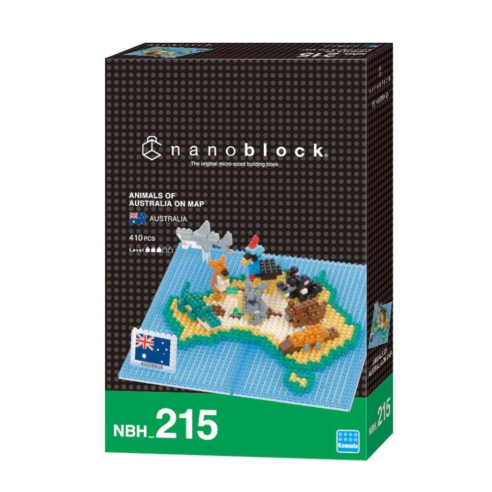 Nanoblock NBH_215 Animals of Australia on Map