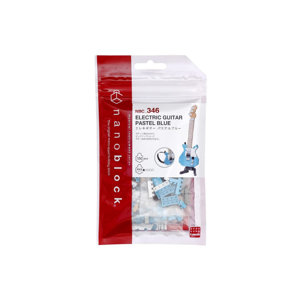 Nanoblock NBC_346 Electric Guitar Pastel Blue