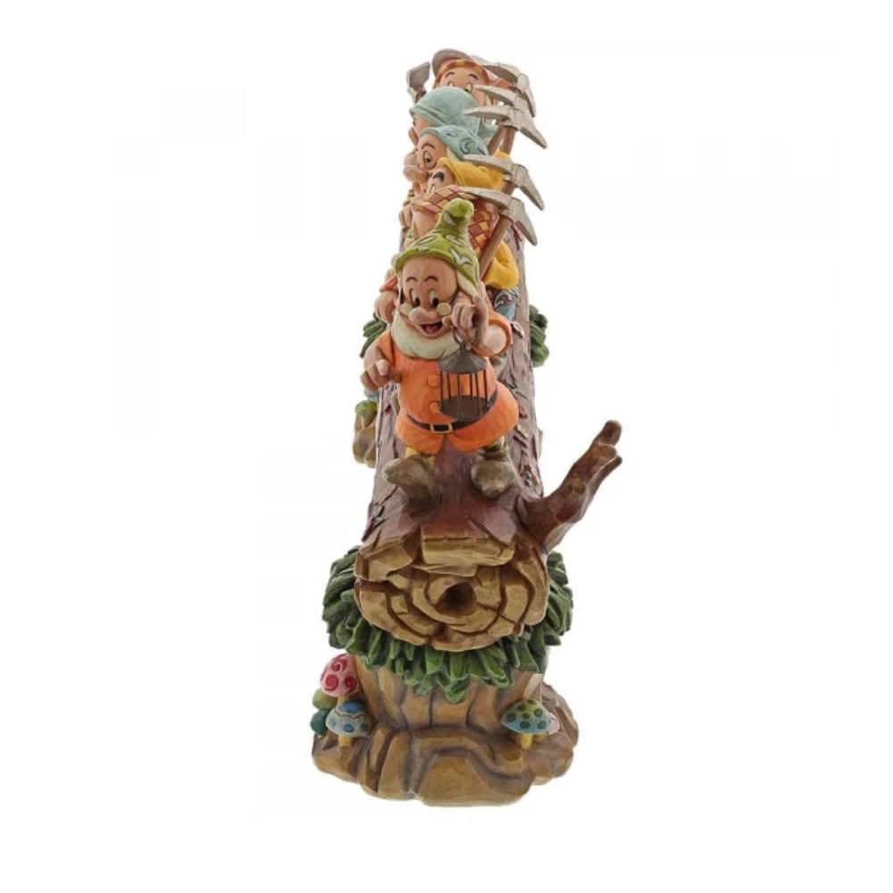 Disney Traditions Snow White & the Seven Dwarfs on Log