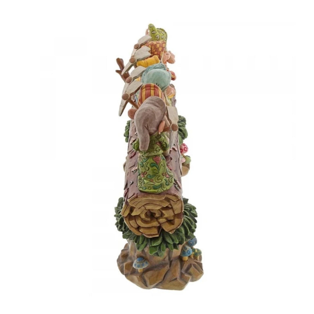 Disney Traditions Snow White & the Seven Dwarfs on Log