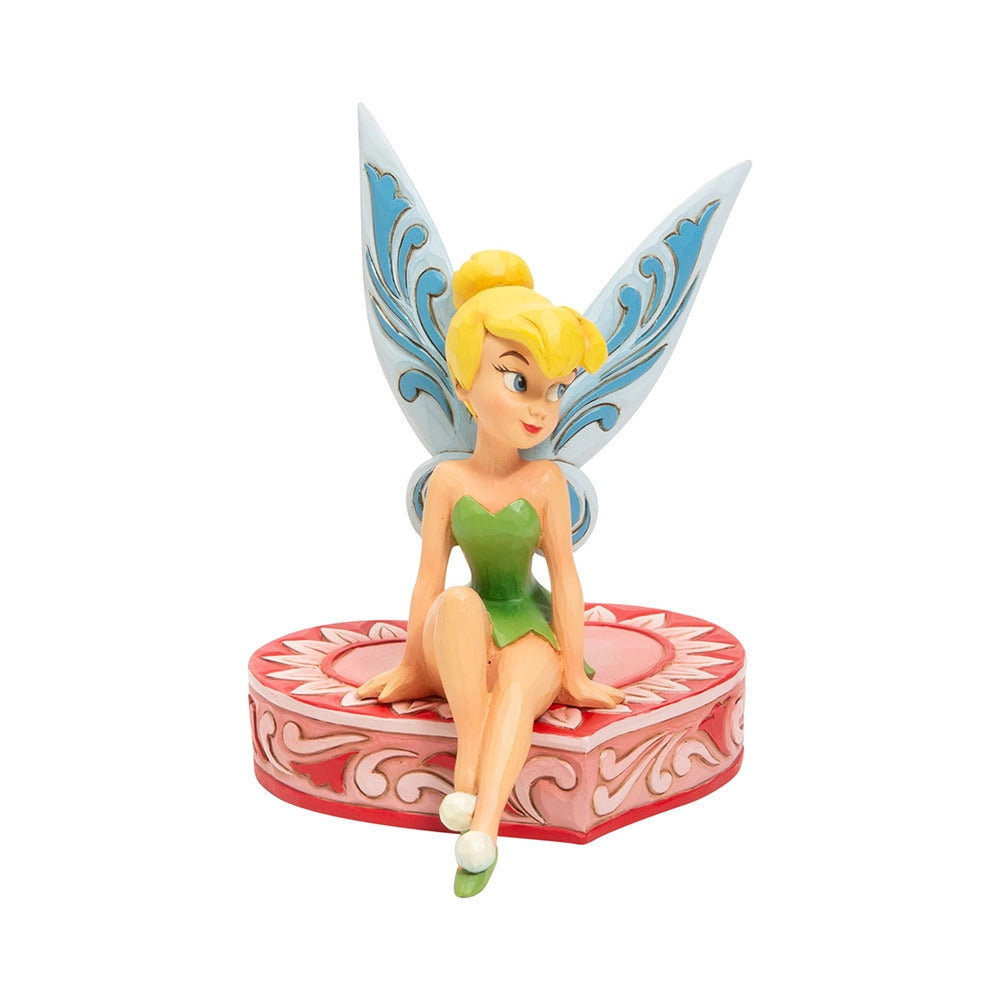 Disney Traditions Tinker Bell Love Seat Sitting on Heart