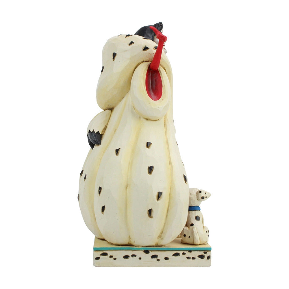Disney Traditions Cruella De Vil with Dalmatian Puppies