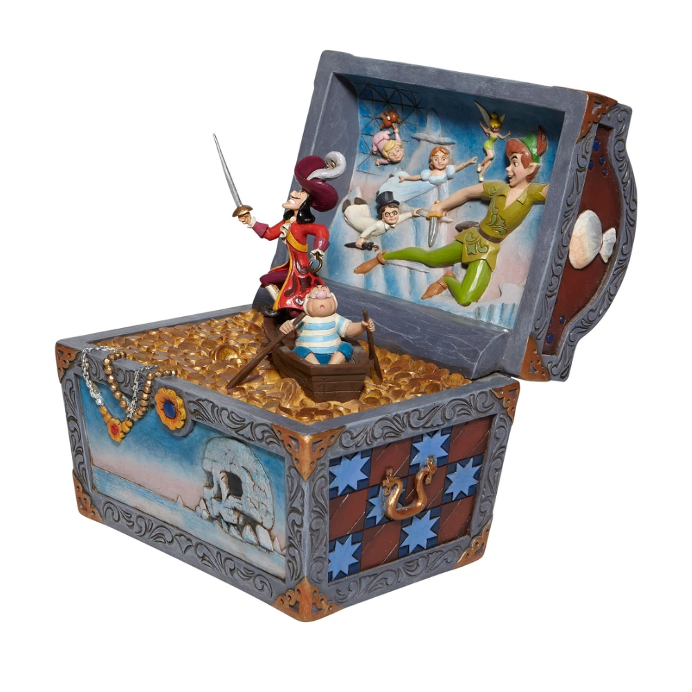 Disney Traditions Peter Pan Treasure Chest Scene
