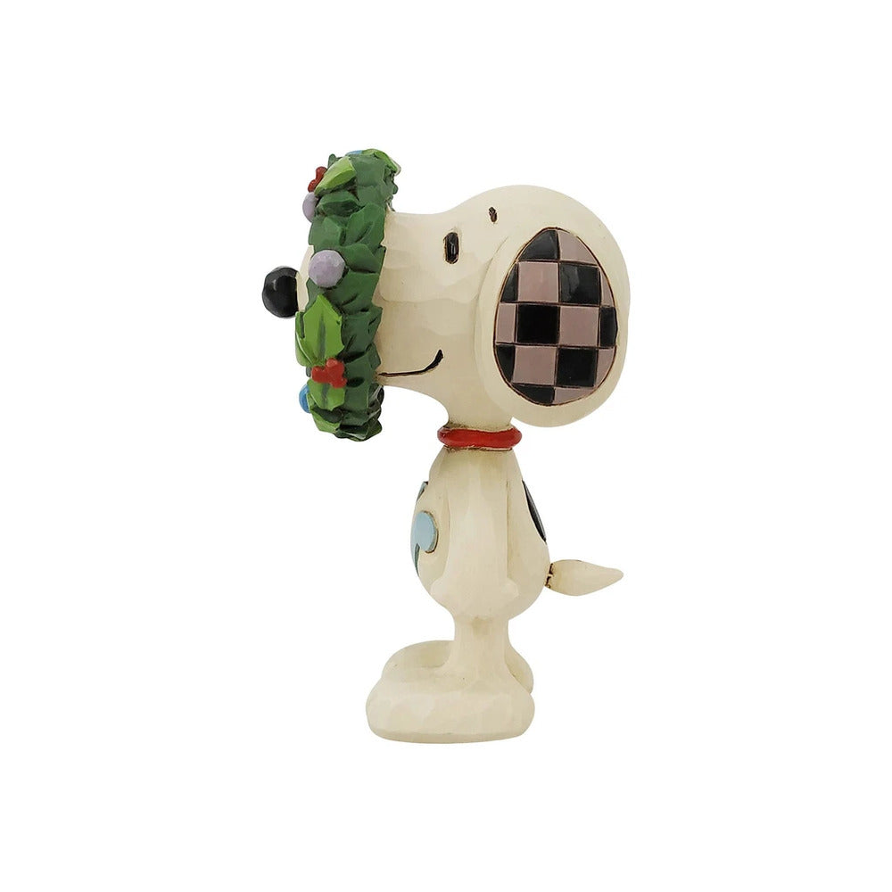 Peanuts by Jim Shore Mini Snoopy with Wreath