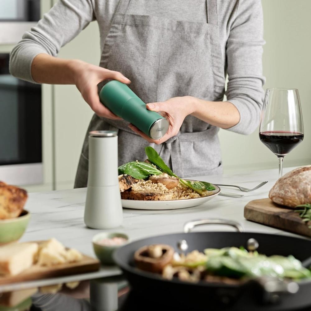 Joseph Joseph Milltop Salt & Pepper Mills - Sage