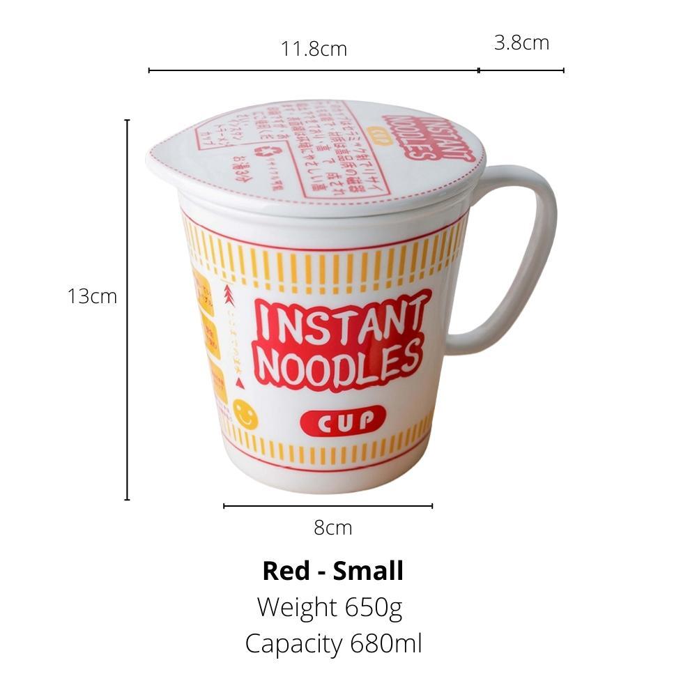 Ceramic Instant Noodles Cup with Lid