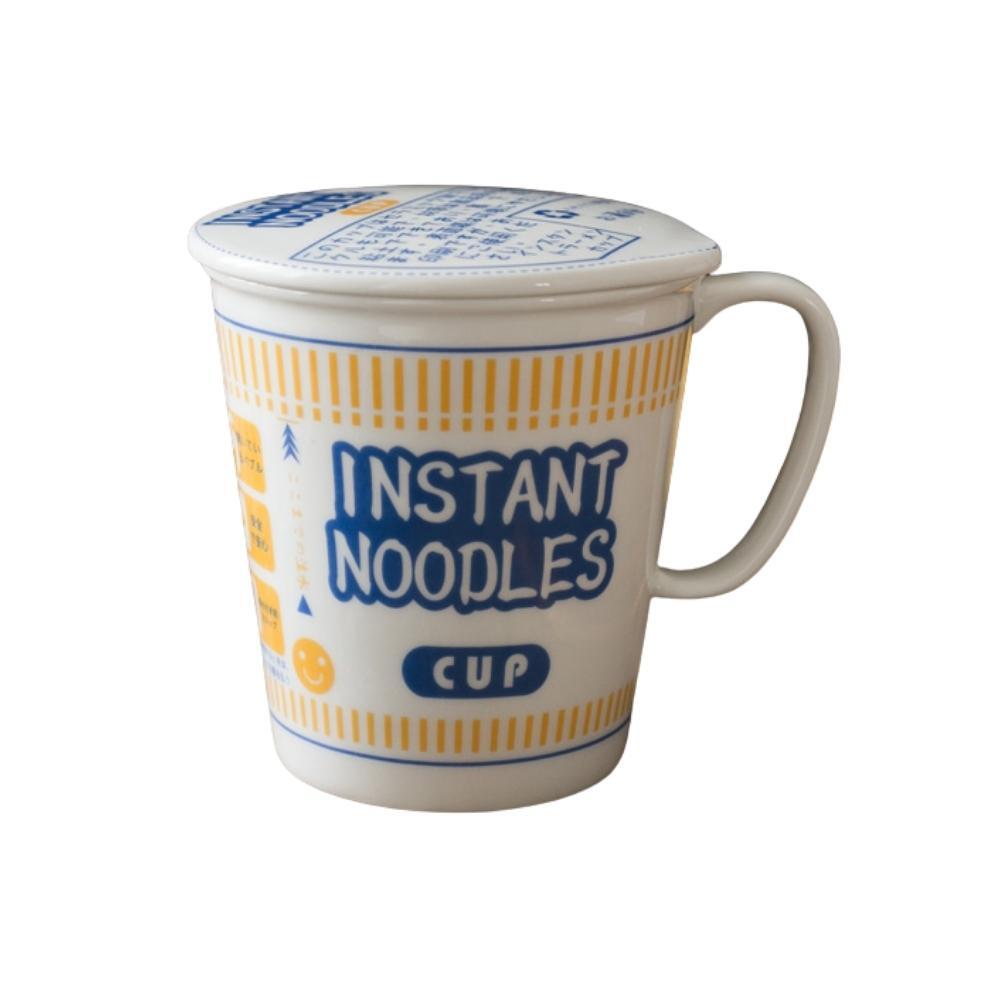 Ceramic Instant Noodles Cup with Lid