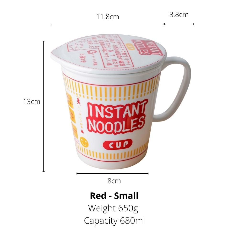 Ceramic Instant Noodles Cup with Lid