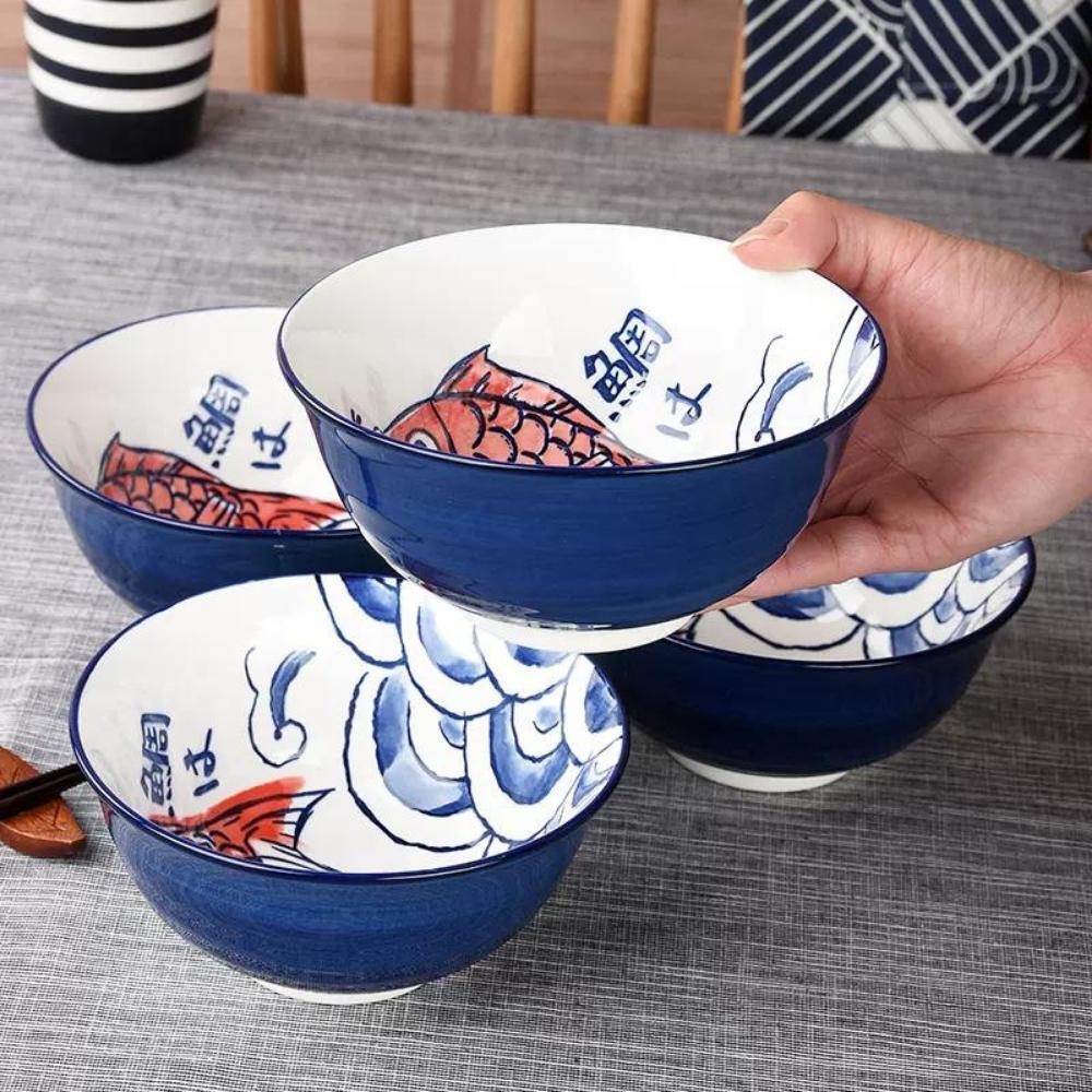 Ceramic Koi Carp 15cm Donburi Bowl