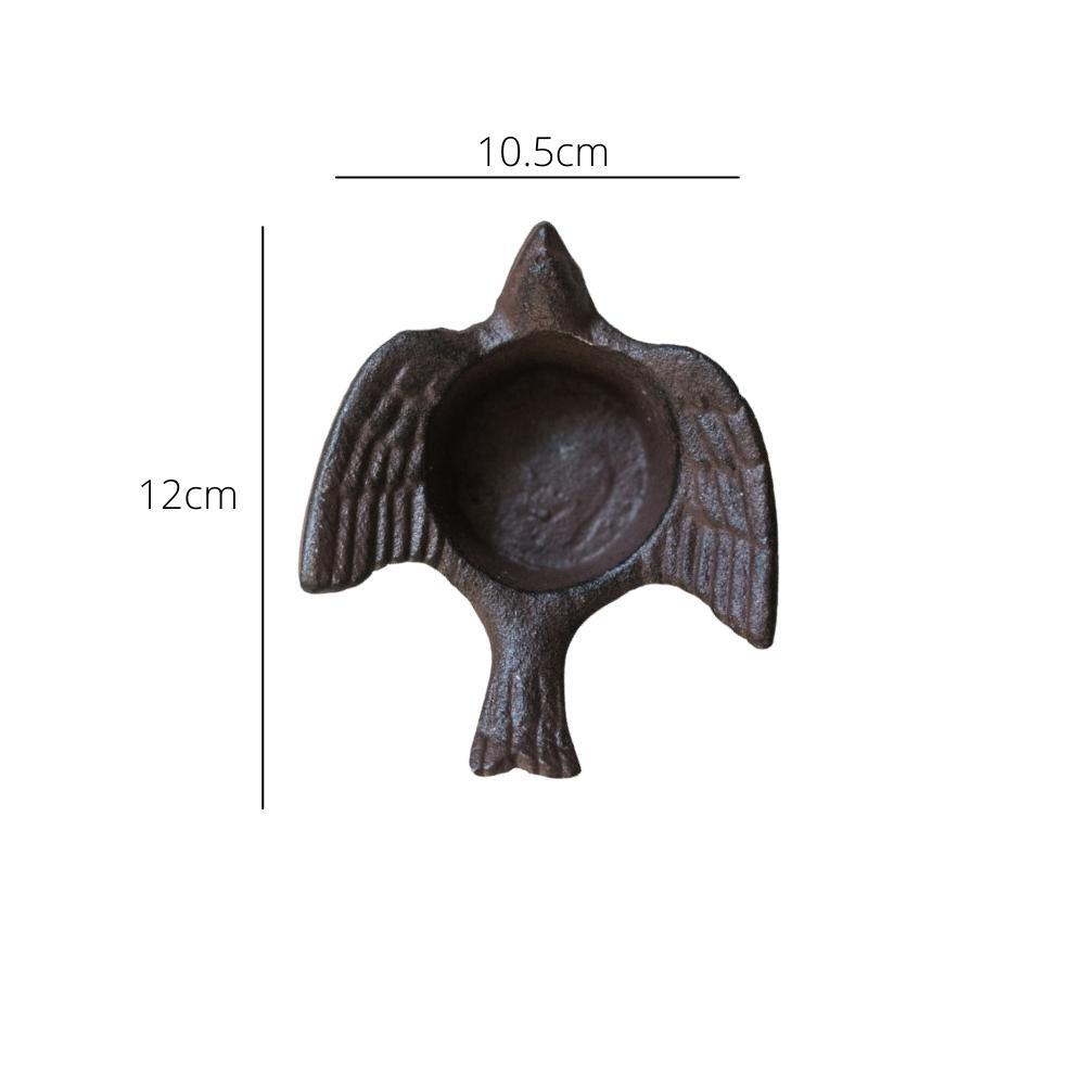 Vintage Cast Iron Bird Tealight Holder