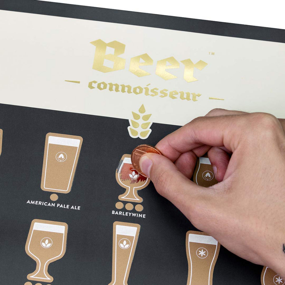 Luckies Beer Connoisseur Scratch Poster