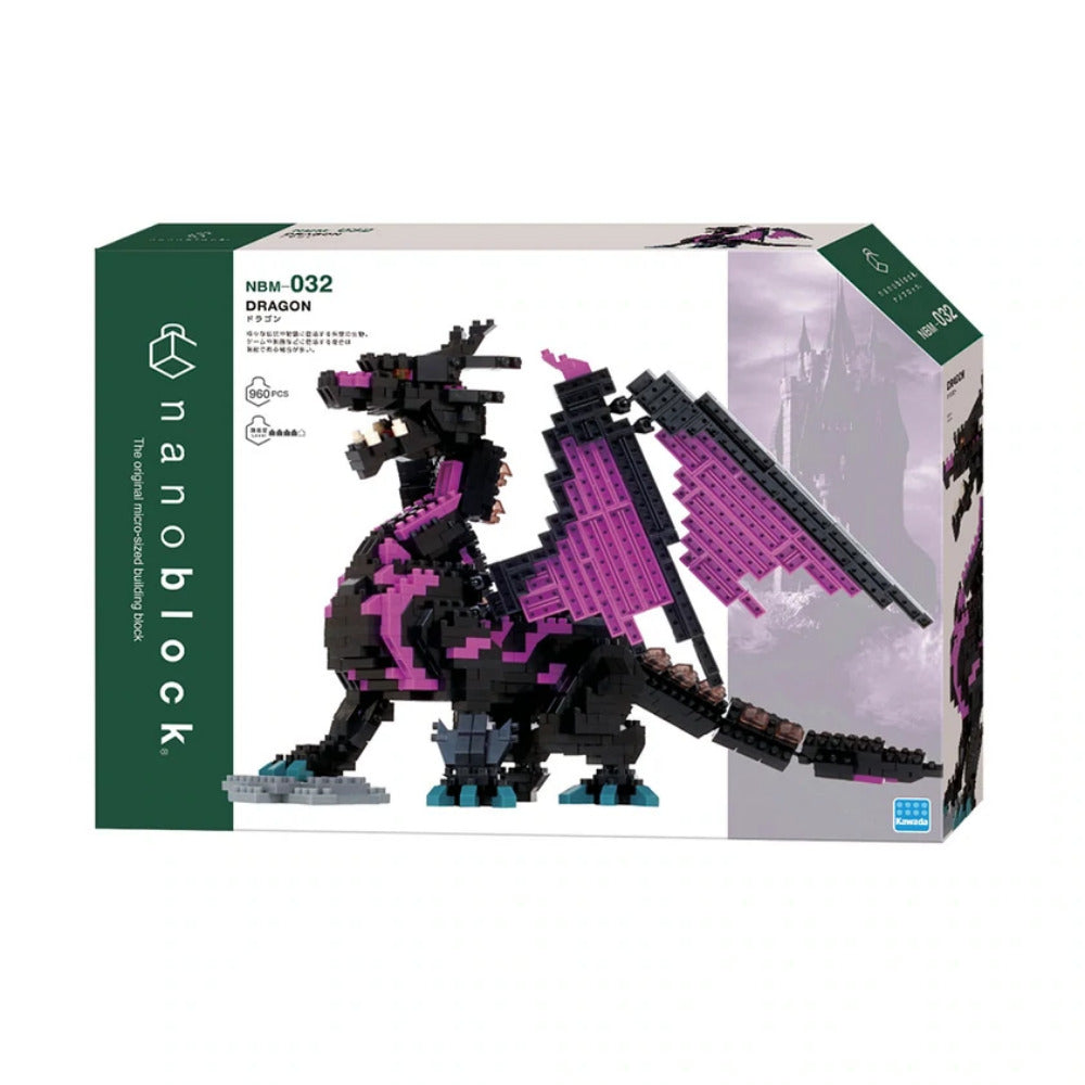 Nanoblock NBM-032 DX Dragon Purple & Black