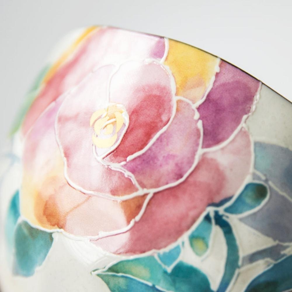 And Ai Minoyaki Hanakotoba Rice Bowls Set of 5