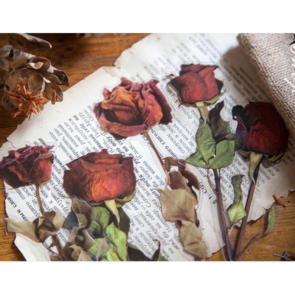 Weekend Flower Shop Large PET Stickers Set of 6 - Roses
