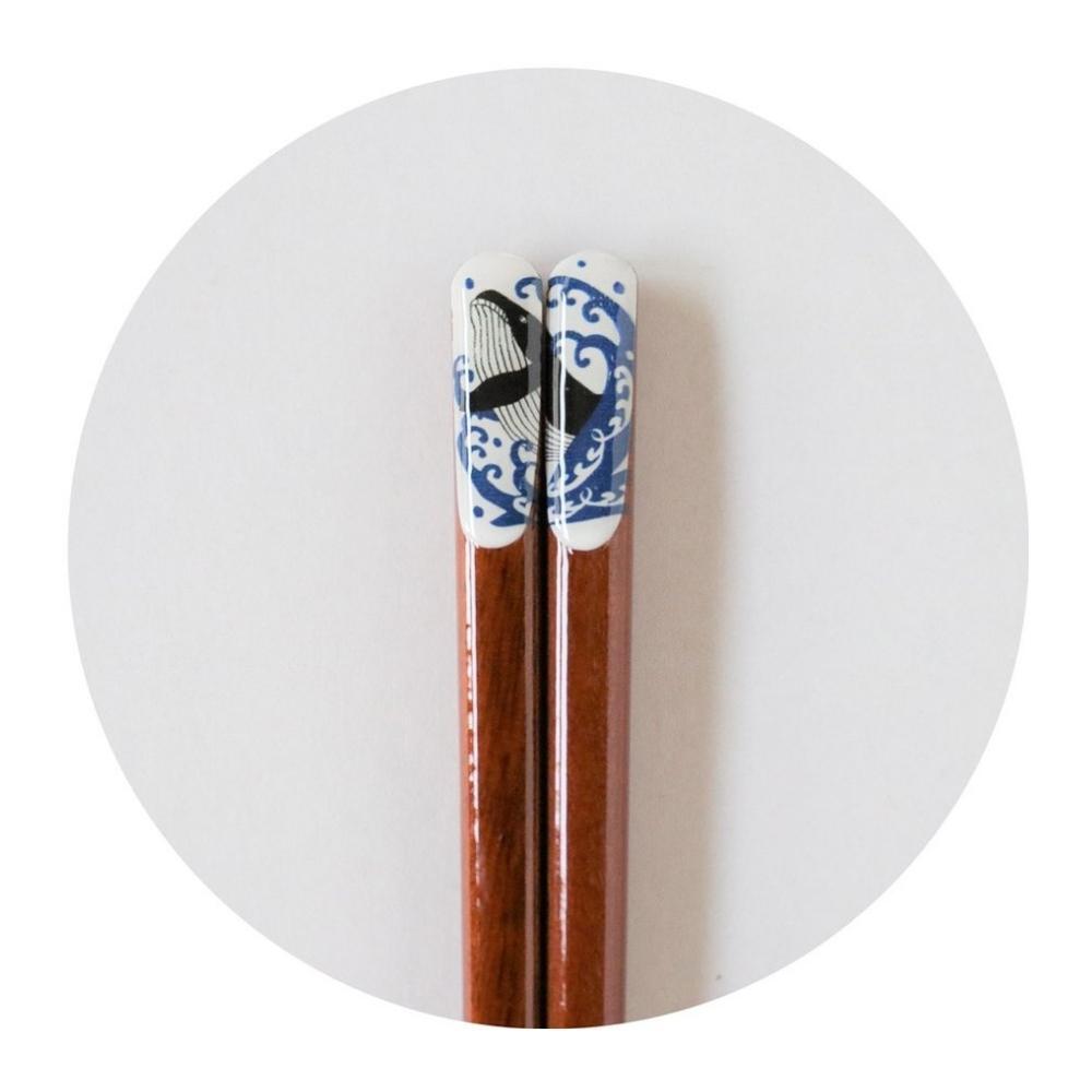 Minorutouki White Waves Whale Chopsticks