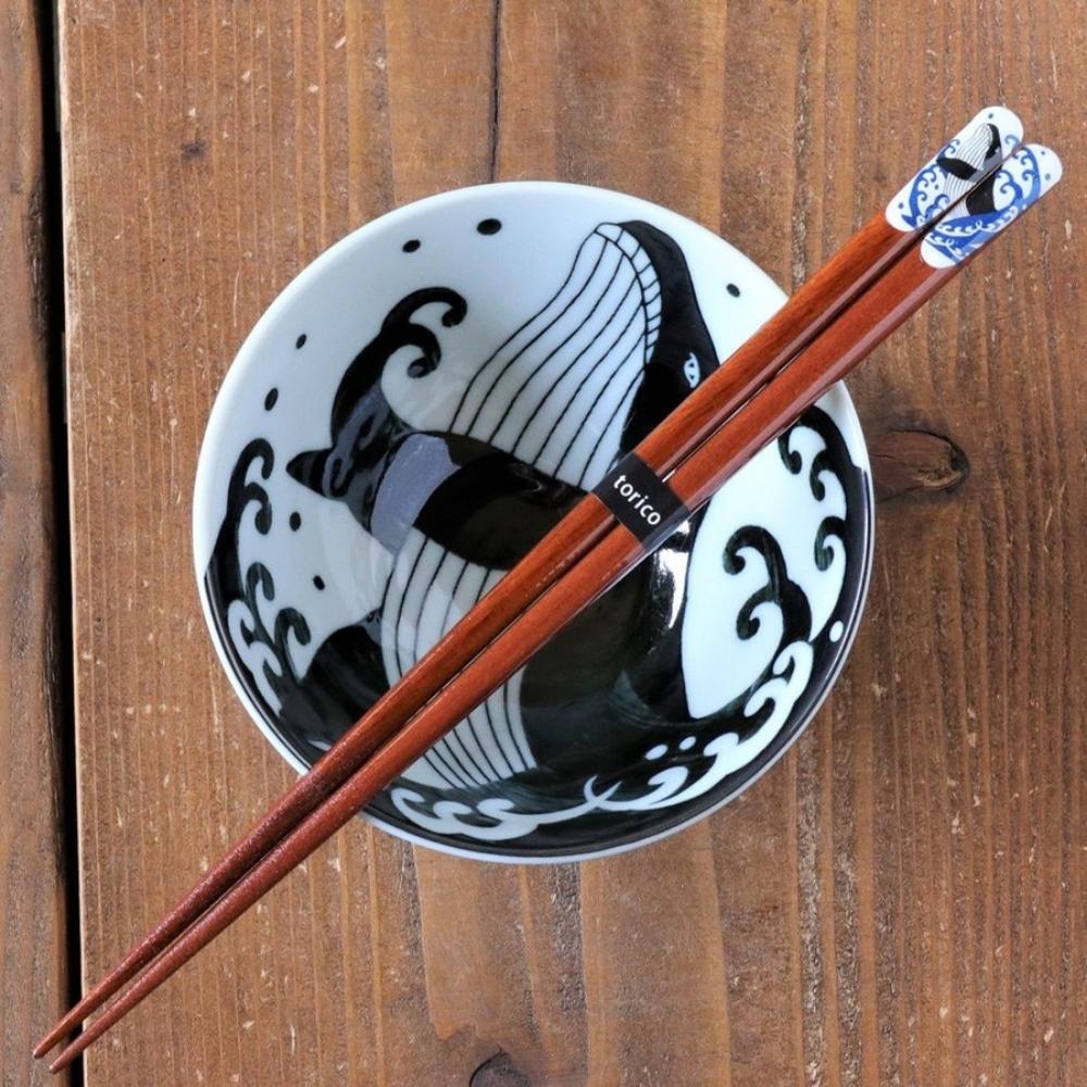 Minorutouki White Waves Whale Chopsticks