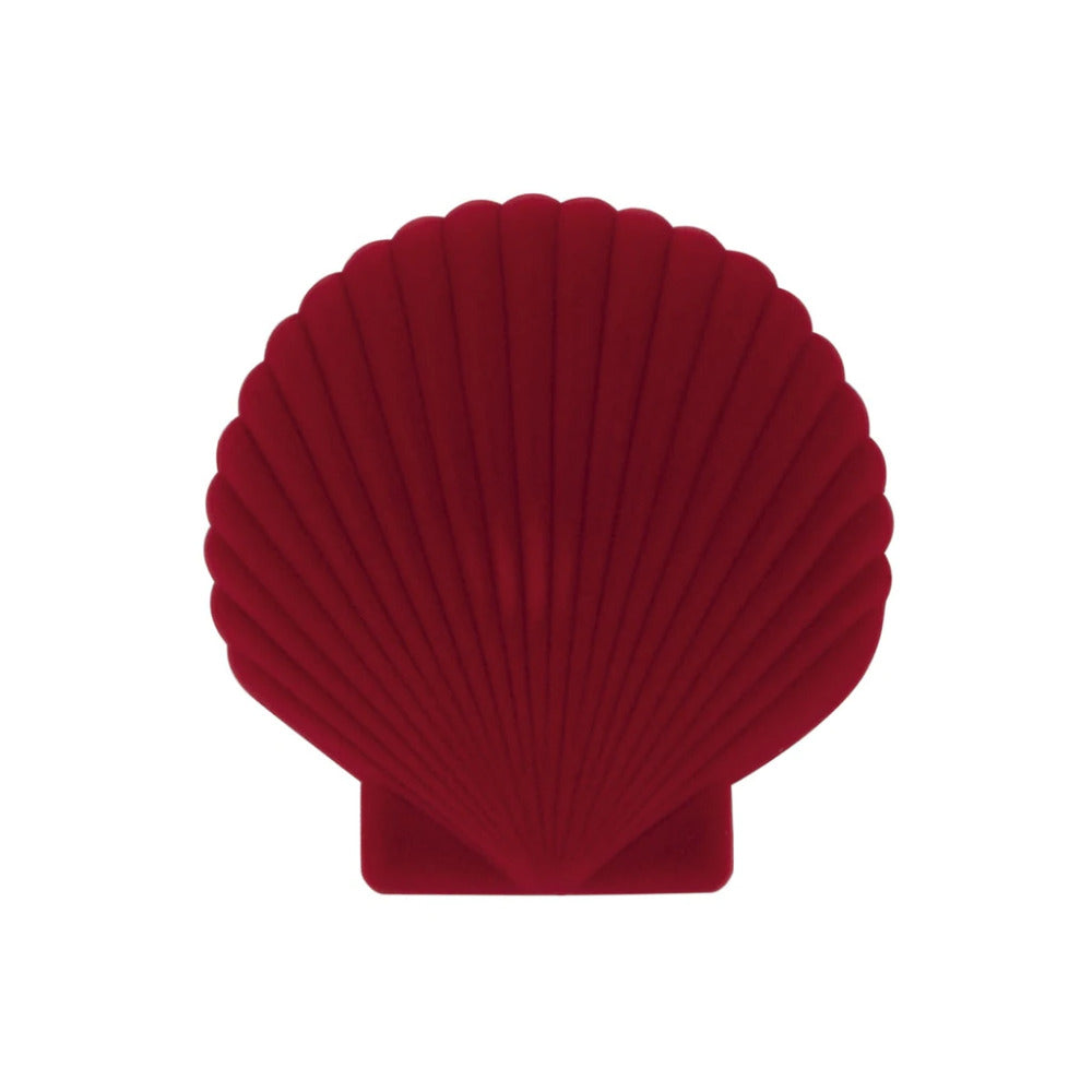 DOIY Shell Jewelry Box Red