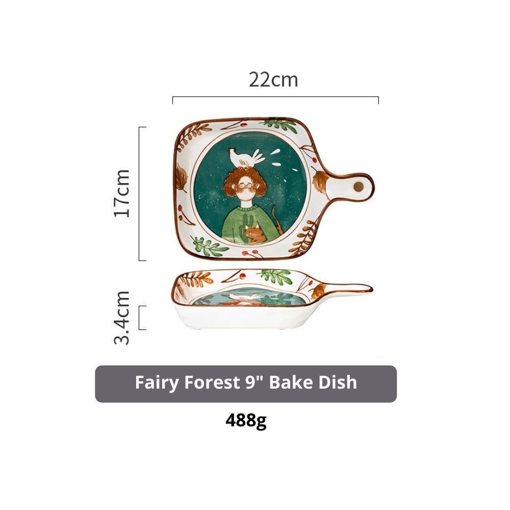 Ceramic Fairy Forest 22cm Bake Dish