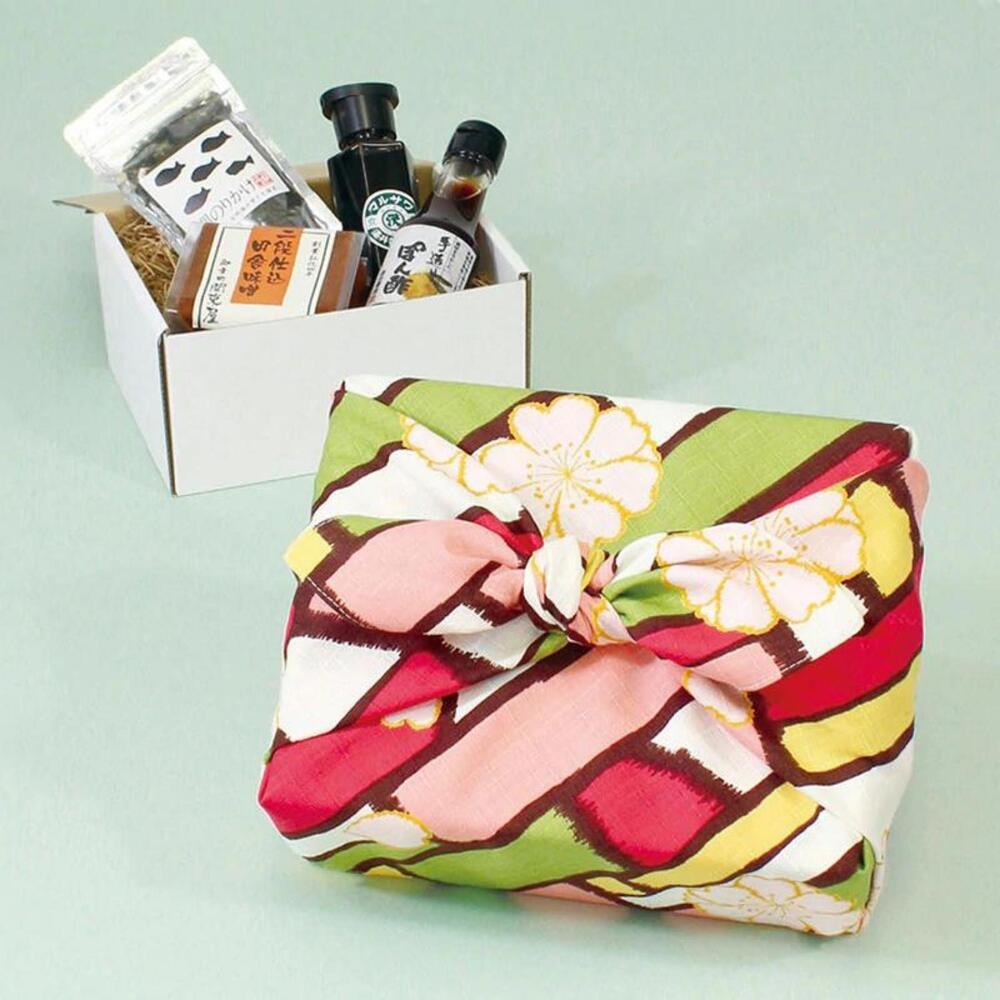 Musubi 70 Modern Girl Sakura Multi Furoshiki Wrapping Cloth