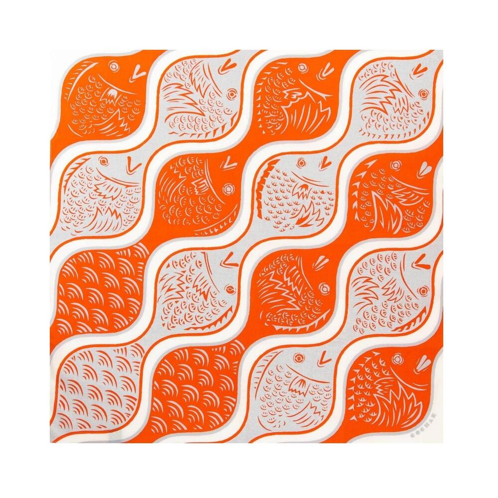 Musubi 70 Fuku Cochae Sea Bream in Wave Furoshiki Wrapping Cloth