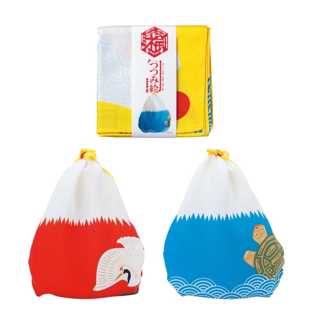 Musubi 48 Cochae Mt. Fuji Yellow Furoshiki Wrapping Cloth