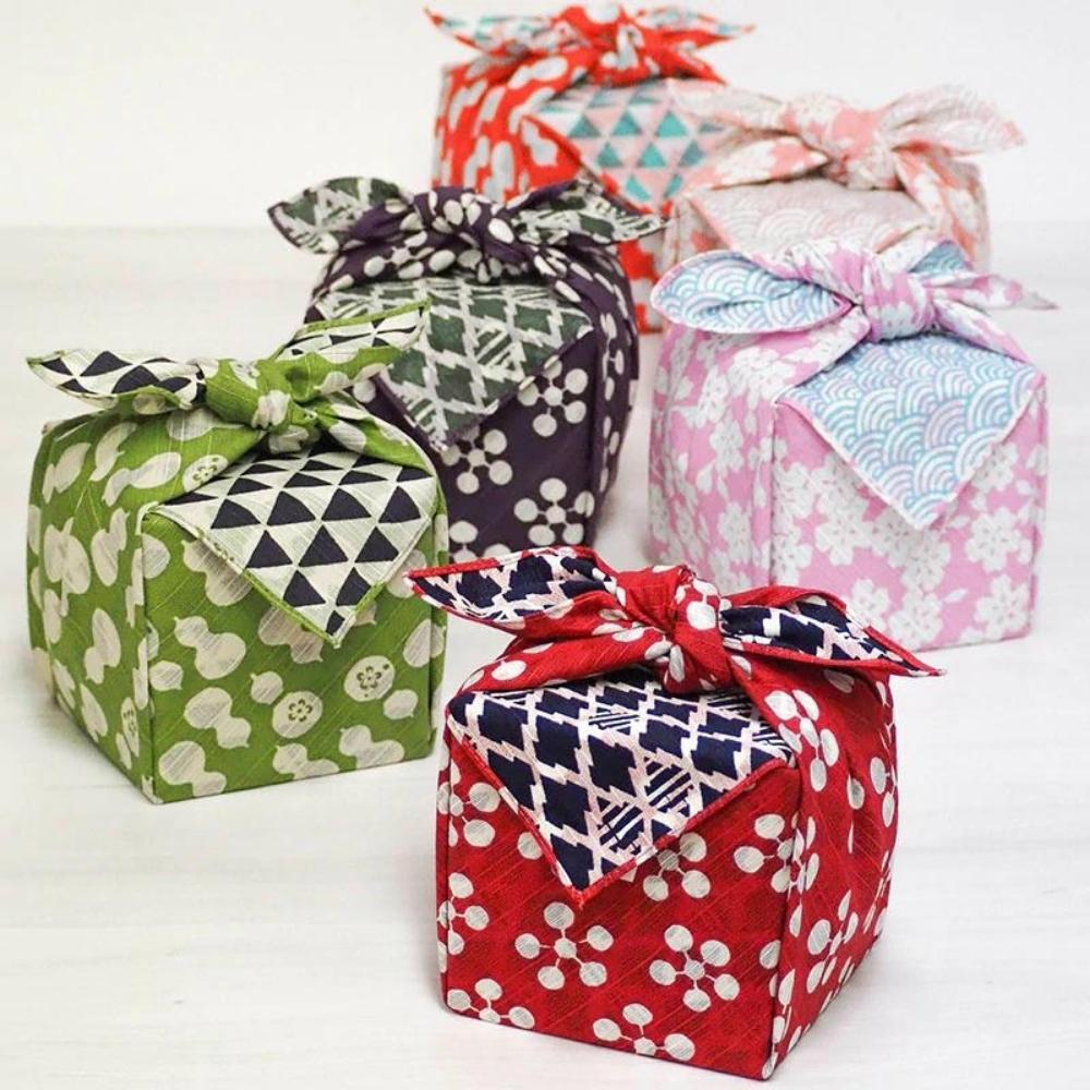 Musubi 48 Fuku Apricot & Pine Furoshiki Wrapping Cloth
